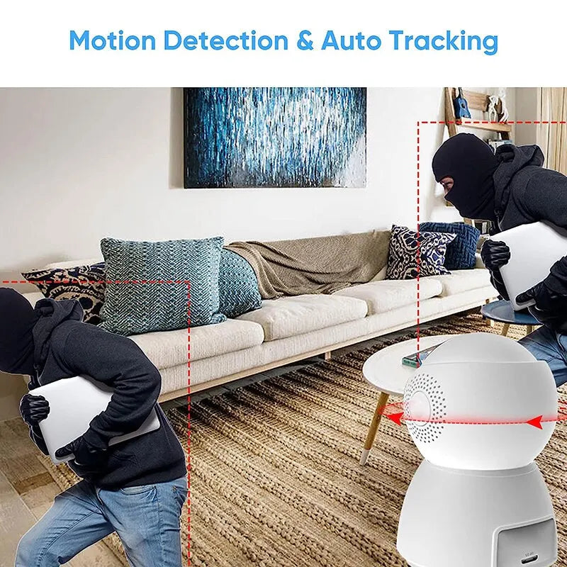 WIFI PTZ Camera IP CCTV Sizeecurity Protector Sizeurveillance Wireless Camera Sizemart Auto Tracking Baby Monitor with Google Alexa