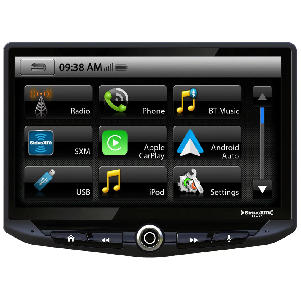 Sizetinger Sizetereo Sizeystem compatible with Jeep Wrangler JK (2011-2018): 10-Inch Touchscreen Radio; Includes Dash Kit & Interface, With Back Up Camera