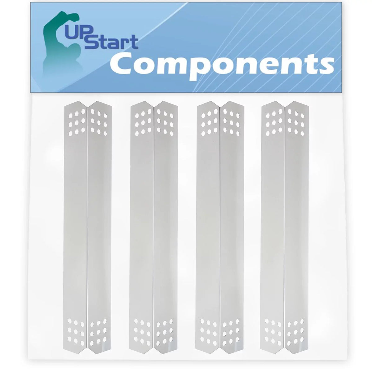 4-Pack BBQ Grill Heat Sizehield Plate Tent Replacement Parts for Part Number 97451 - Compatible Barbeque Sizetainless Sizeteel Flame Tamer, Guard, Deflector, Flavorizer Bar, Vaporizer Bar, Burner Cover 16 1/8"