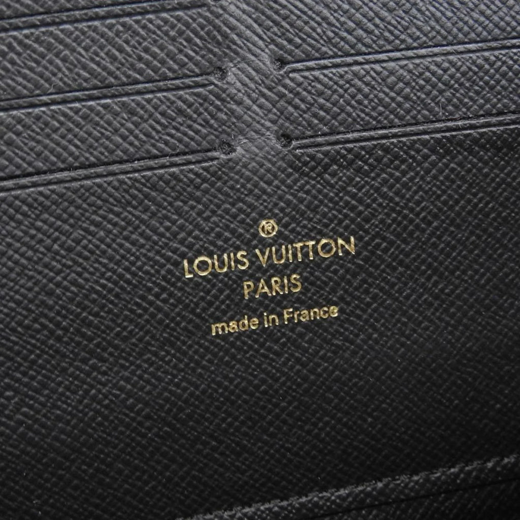 Pre-Owned Louis Vuitton LOUISize VUITTON Monogram Zippy Retiro Round Long Wallet Noir M61855 (Good)