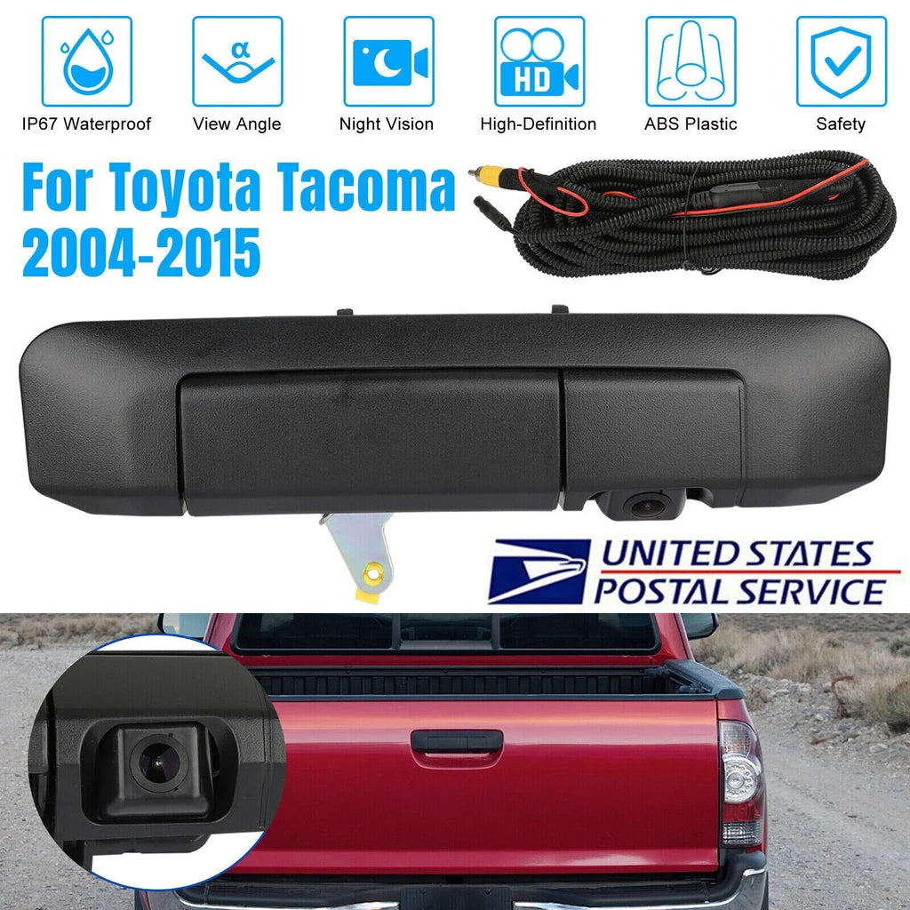 Xhy Backup Camera Tailgate Handle for Toyota Tacoma 2004-2014 2006 2007 2008 09