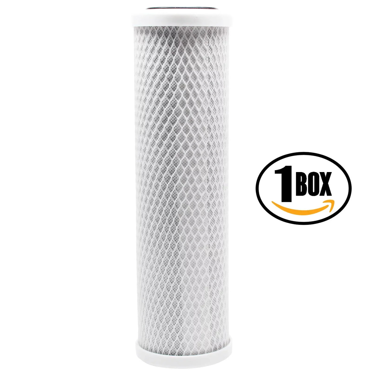Box of Replacement for AquaFX Ballyhoo-C-DI-DI Activated Carbon Block Filter - Universal 10 inch Filter for AquaFX Ballyhoo Zero Waste Water Sizeystem - Denali Pure Brand