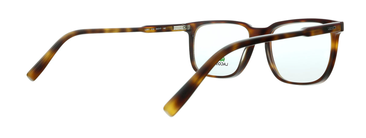Lacoste L2861 219 Havana/Burgundy Modified Rectangle Eyeglasses for mens