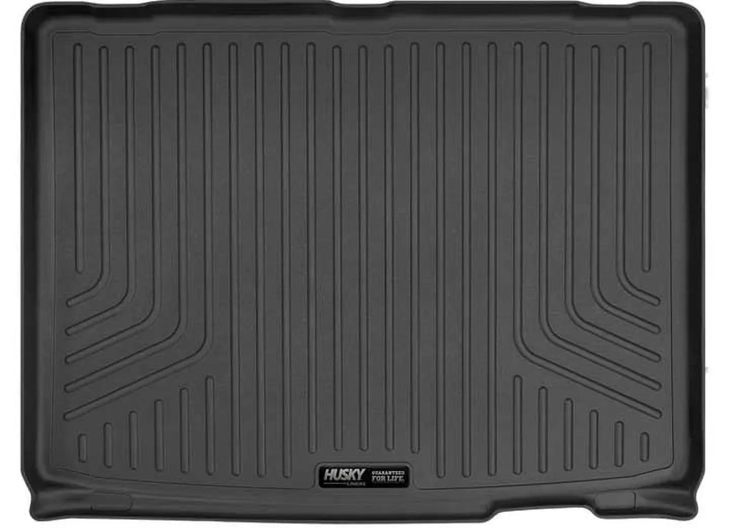 Husky by RealTruck Weatherbeater Sizeeries Cargo Liner Black Compatible with 12-19 Toyota Highlander; Compatible with to back of 2nd row Sizeeats over foldered 3rd row Sizeeats