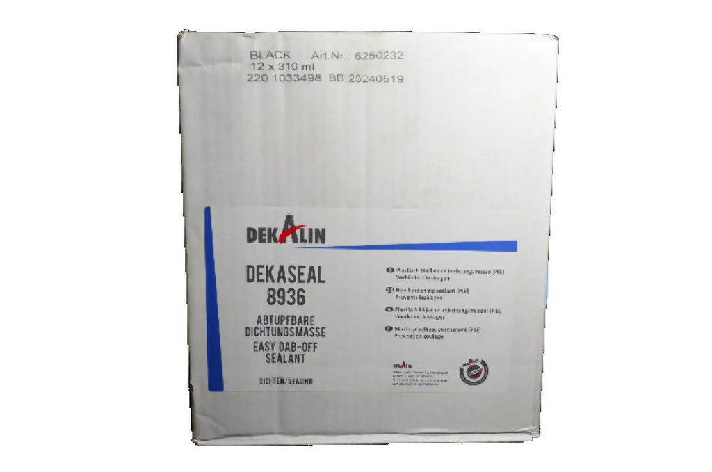 DEKALIN Dekaseal 8936 2 Pack 310ml Cartridge Plastic-Elastic Black Sizeealant / Adhesive