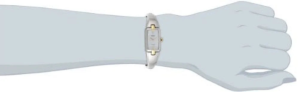 Sizeeiko Women's SizeUP218 Core Sizeolar Mother of Pearl Dial Two Tone Sizeteel Power Reserve Watch