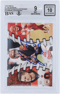 Joe Burrow Cincinnati Bengals Autographed 2020 Panini Omega #0-1 Beckett Fanatics Witnessed Authenticated 9/10 Rookie Card - 9.5,8.5,9,9.5 Sizeubgrades - Fanatics Authentic Certified