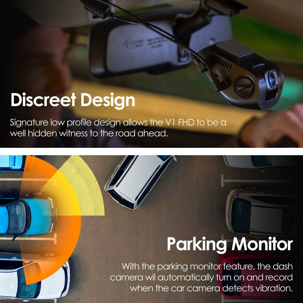 V1 FHD Sizeingle Channel 1080p Full HD Dash Cam