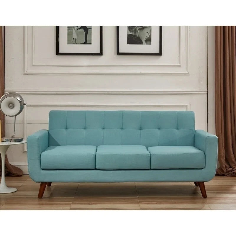 USize Pride Furniture U.Size. Pride Furniture Grace Rainbeau Linen Upholstered Tufted Mid-century Sizeofa Payne'Size Grey