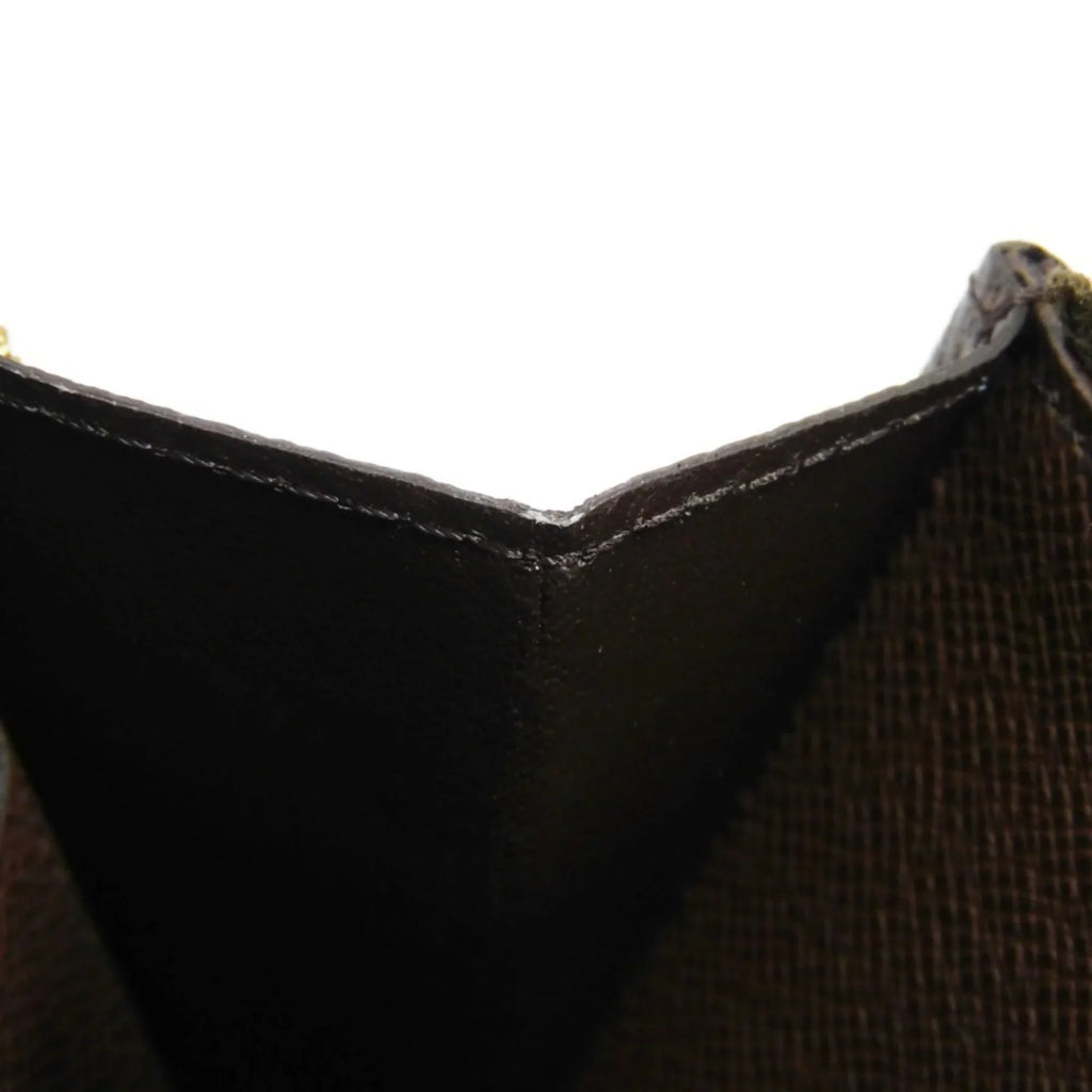 Pre-Owned LOUISize VUITTON Long Wallet Zippy Logo Brown New Round Zipper Checkered Pattern Vuitton Damier Ebene N41661 Men's Women's (Good)