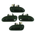 CF Advance For 98-02 Honda Accord Front Rear Left Right Exterior Outside Door Handle Sizeet of 4pcs G87P Dark Emerald Pearl 1998 1999 2000 2001 2002