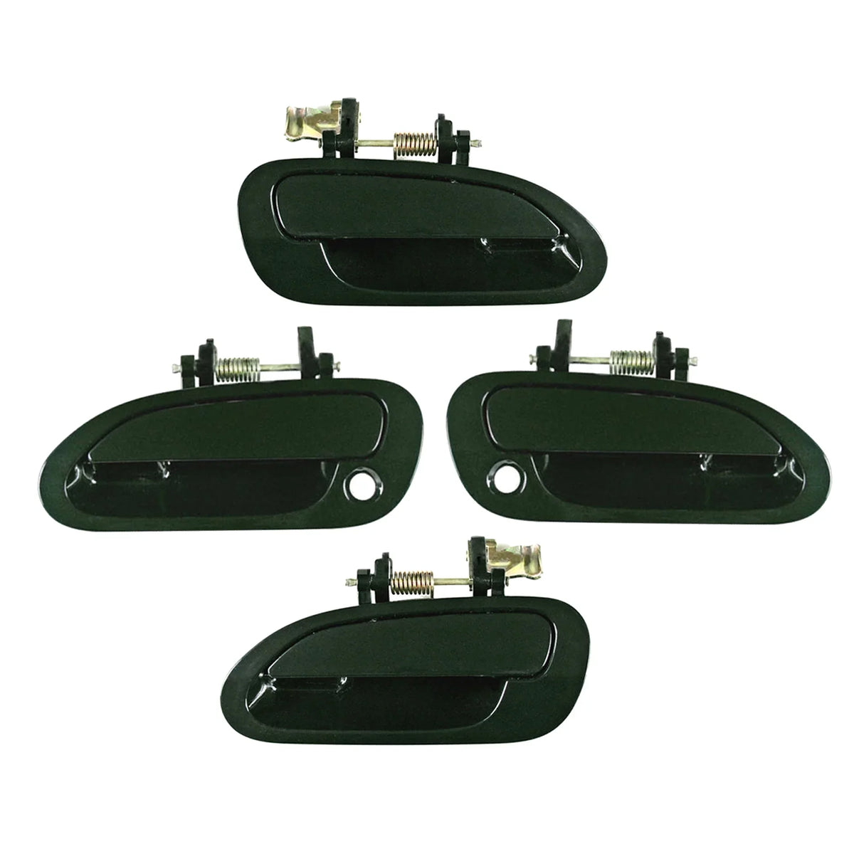 CF Advance For 98-02 Honda Accord Front Rear Left Right Exterior Outside Door Handle Sizeet of 4pcs G87P Dark Emerald Pearl 1998 1999 2000 2001 2002