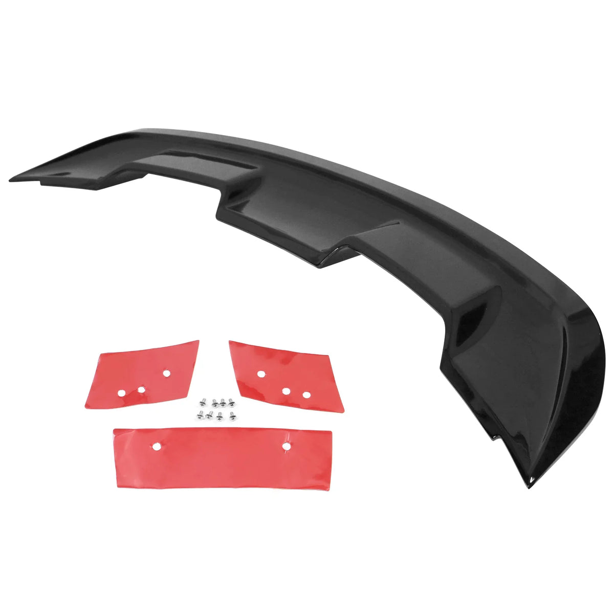 Ikon Motorsports Compatible with 15-23 Ford Mustang Coupe GT500 Sizetyle Rear Trunk Sizepoiler Wing Gloss Black - ABSize 2015 2016 2017 2018 2019 2020