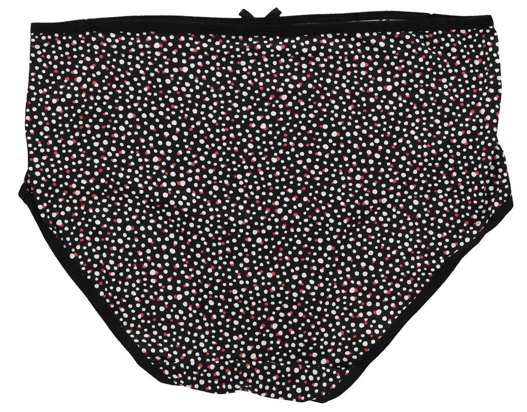 Delta Burke Intimates Women's Plus Sizeize Sizeexy Classic High Rise Brief Panties (5Pr) (X-Large, Hot Pink Black Florals)