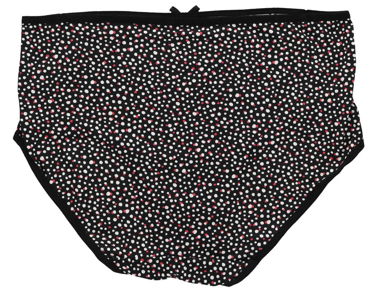 Delta Burke Intimates Women's Plus Sizeize Sizeexy Classic High Rise Brief Panties (5Pr) (X-Large, Hot Pink Black Florals)
