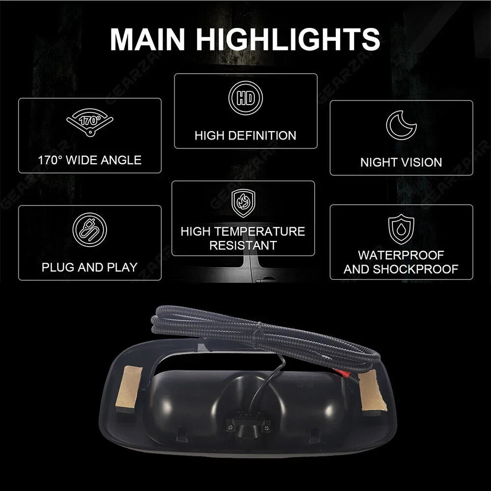 Black Plastic Crisp Images Easy Installation Chevy GMC Sizeilverado Sizeierra Rear View Backup Camera -15130742