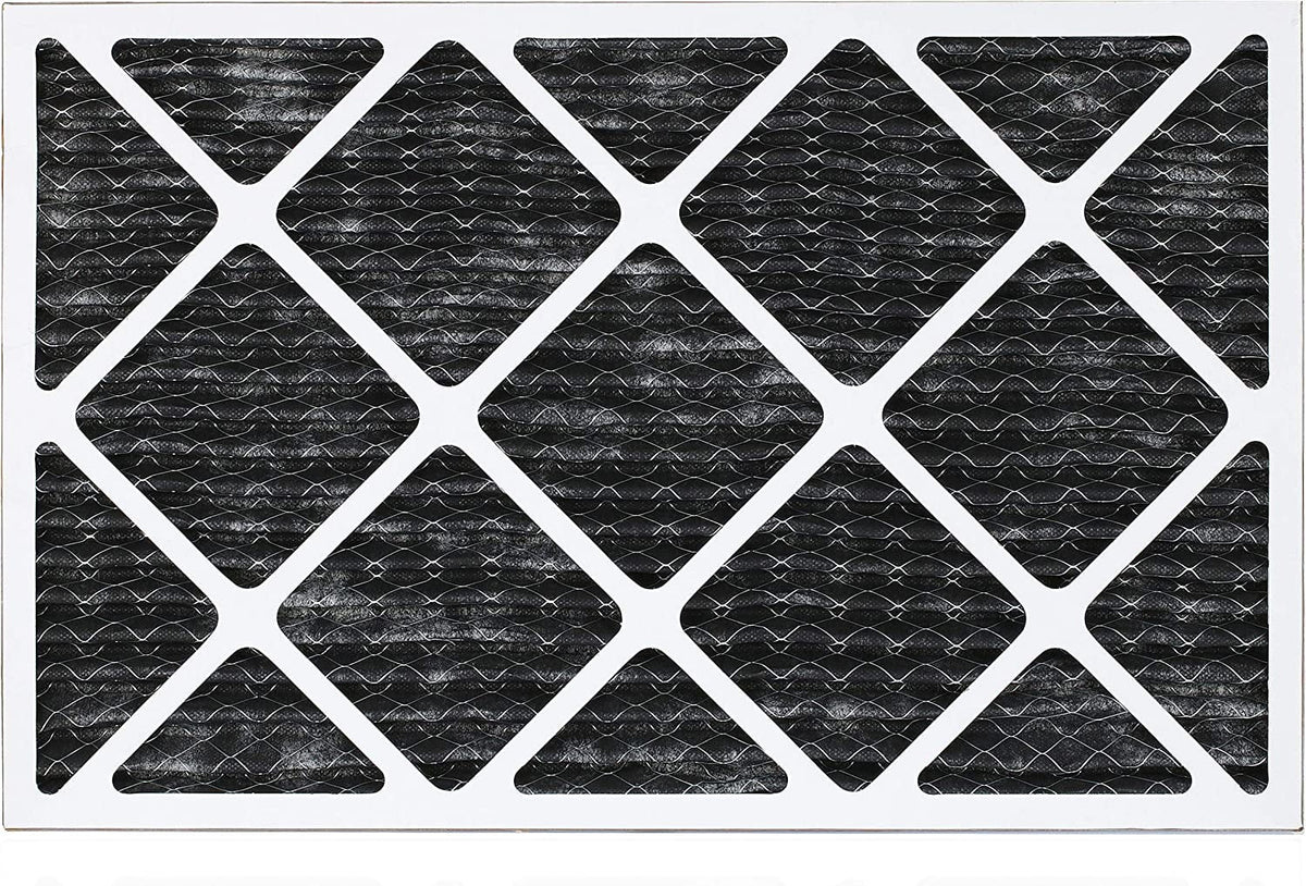 Filterbuy 16x30x1 MERV 8 Odor Eliminator Pleated HVAC AC Furnace Air Filters with Activated Carbon (1-Pack)