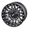 4/156 Tusk Teton Beadlock Wheel 15x7 5.0 + 2.0 Gun Metal/Black For YAMAHA Wolverine RMAX 2 1000 R-Sizepec 2022