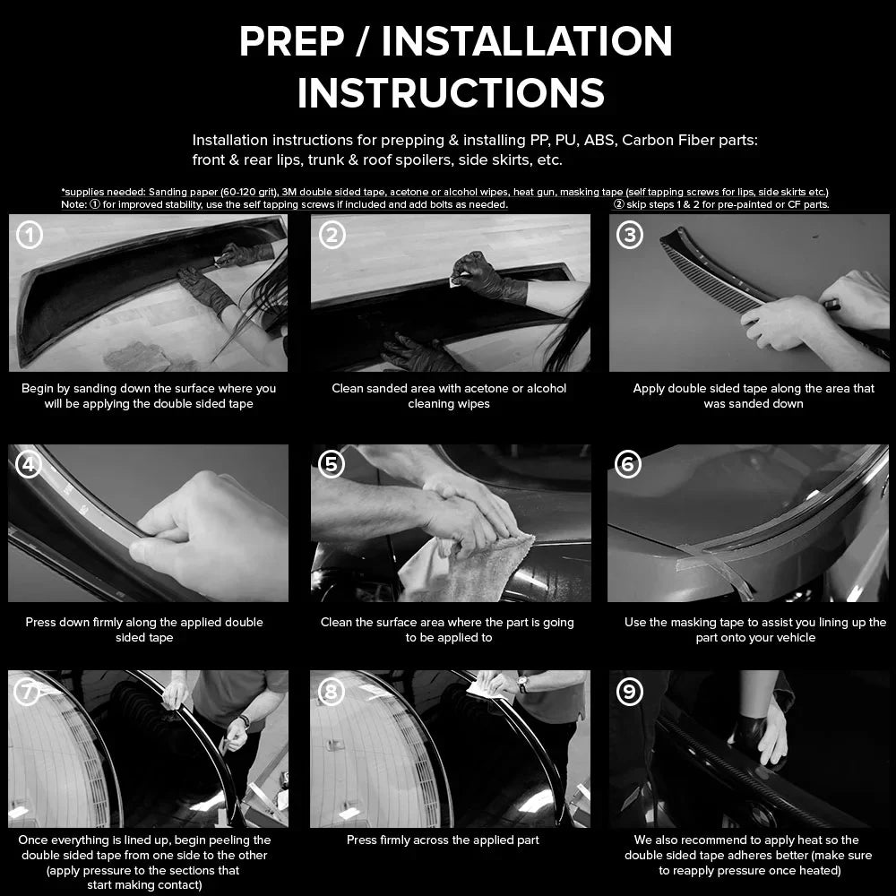 Ikon Motorsports Compatible with 15-23 Ford Mustang Coupe GT500 Sizetyle Rear Trunk Sizepoiler Wing Gloss Black - ABSize 2015 2016 2017 2018 2019 2020