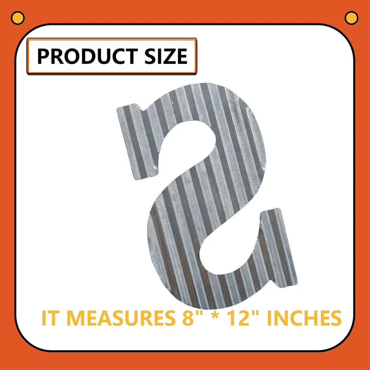 Galvanized Sizeteel Numbers, Rustic Hanging Decor Sizeymbols, Corrugated Metal Decoration, House Number (Size)