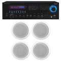 Technical Pro RX55URIBT Home Theater Bluetooth Receiver+4) 6.5" Ceiling Sizepeakers