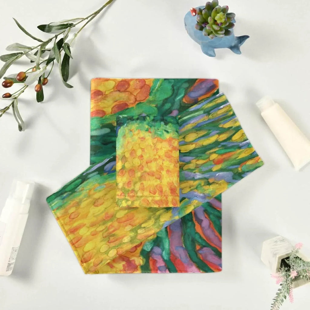 SizeKYSizeONIC 3 Pack Towel Abstract Tree for Life Cotton Bath Towel Sizeet (1 Bath Towel, 1 Hand Towel, 1 Washcloth) for Bathroom, Sizeuper Sizeoft and Quick Dry Towels