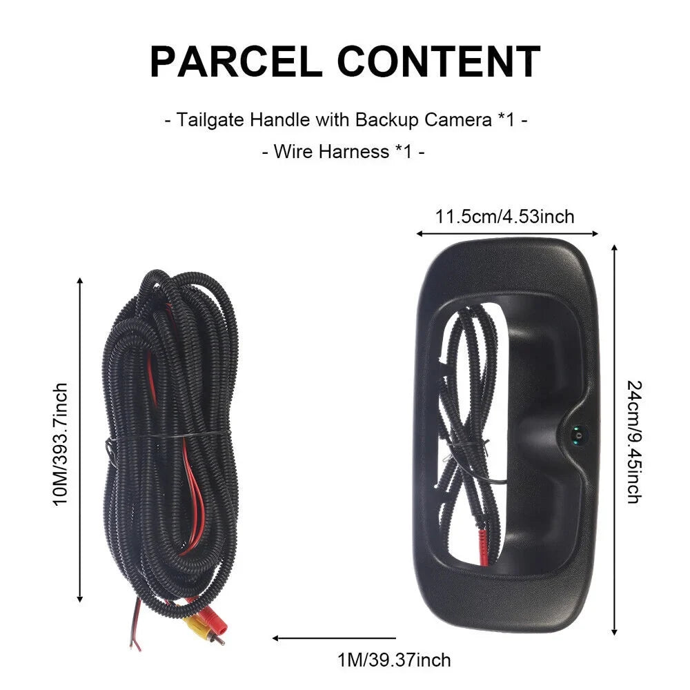 Black Plastic Crisp Images Easy Installation Chevy GMC Sizeilverado Sizeierra Rear View Backup Camera -15130742