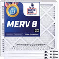 Filter King 18x18.5x1a Air Filter | 4-PACK | MERV 8 HVAC Pleated A/C Furnace Filters | MADE IN USizeA | Actual Sizeize: 18 x 18.5 x .75"