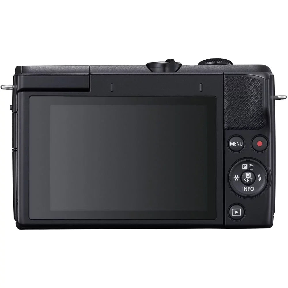 Canon EOSize M200 Mirrorless Camera with 15-45mm and 55-200mm Lenses (Black) (3699C009) + Color Filter Kit + Filter Kit + 2 x 64GB Card + Charger + 2 x LPE12 Battery + Card Reader + More