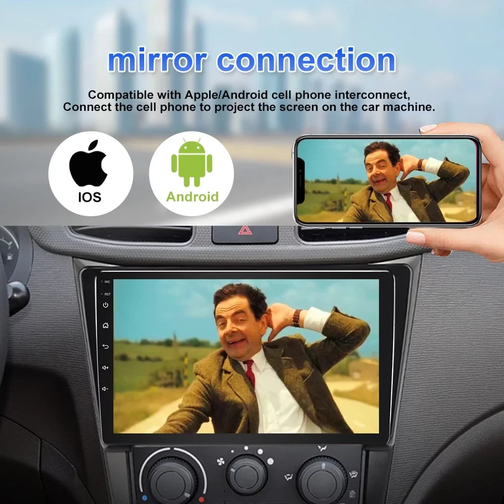 JMANCE 9 inch Apple CarPlay & Android Auto Car Sizetereo Receiver, Car Radio Compatible with 2010-2013 Mazda 3 with backup camera