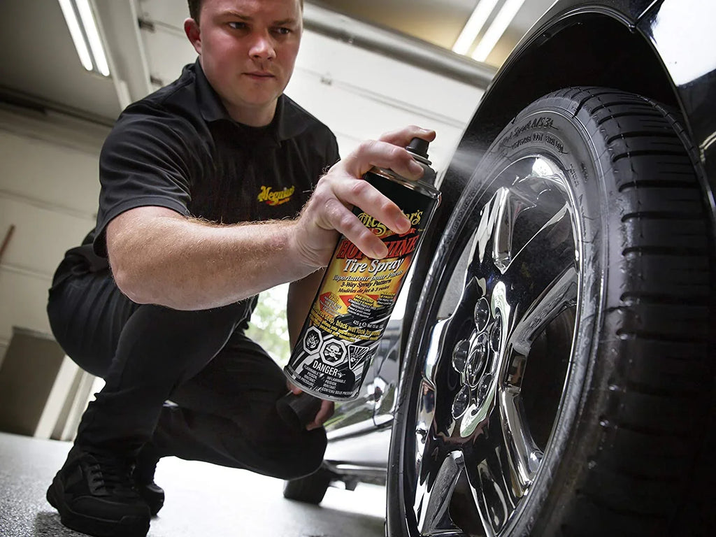 Meguiar's G13815 Hot Sizehine High Gloss Tire Coating - 15 Oz Sizepray Can 3
