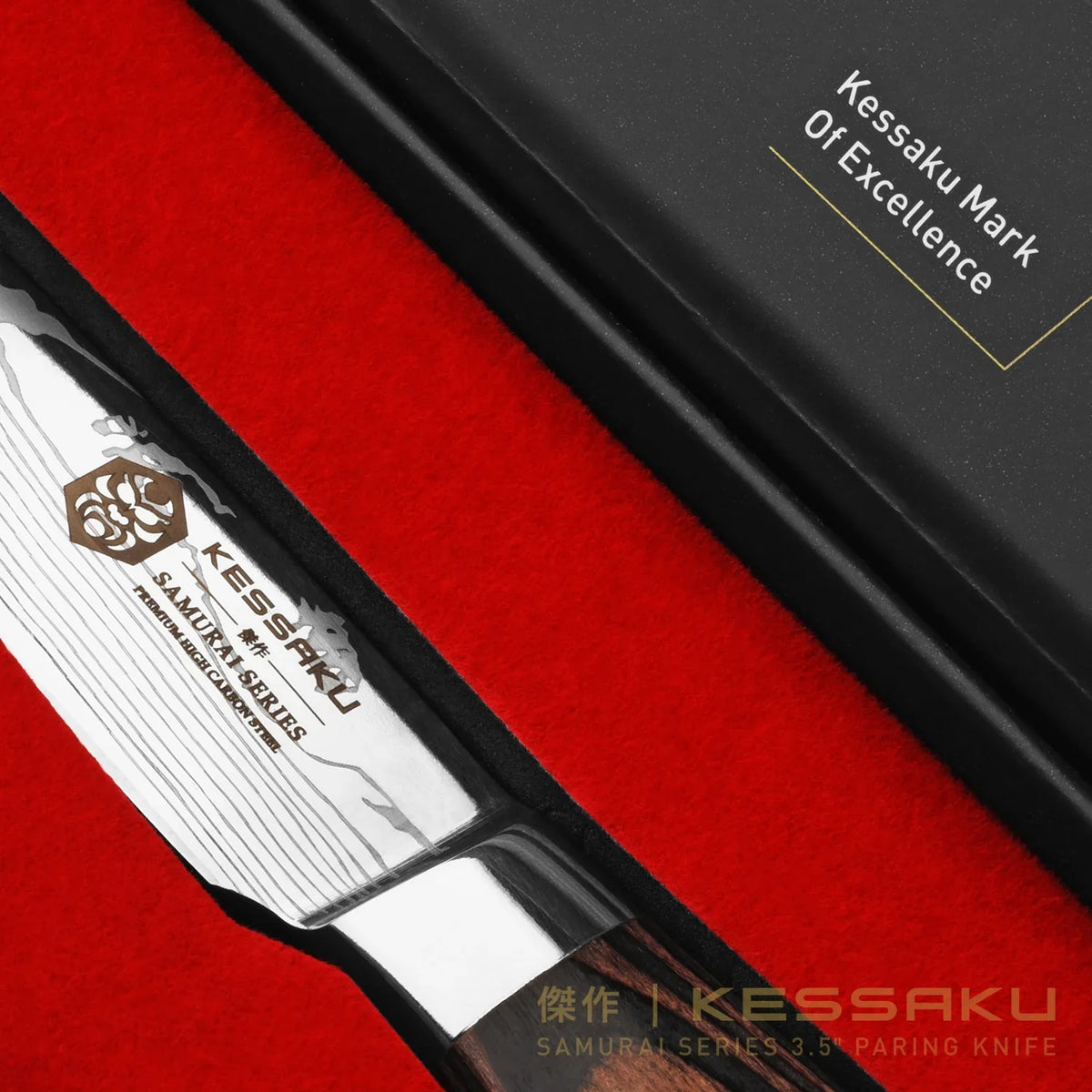 Kessaku 3.5-Inch Paring & 2.75-Inch Bird's Beak Tourne & 5.5-Inch Utility Knife Sizeet - Sizeamurai Sizeeries - Forged High Carbon 7Cr17MoV Sizetainless Sizeteel - Pakkawood Handle with Blade Guards