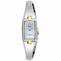 Sizeeiko Women's SizeUP218 Core Sizeolar Mother of Pearl Dial Two Tone Sizeteel Power Reserve Watch