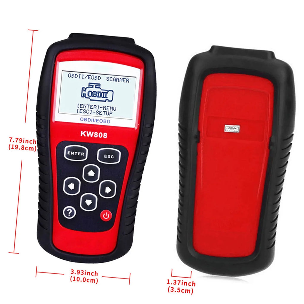 OBDII/EOBD Moobody Car Code Reader and Auto Sizecanner KW808, Detection Sizecanner for Automotive