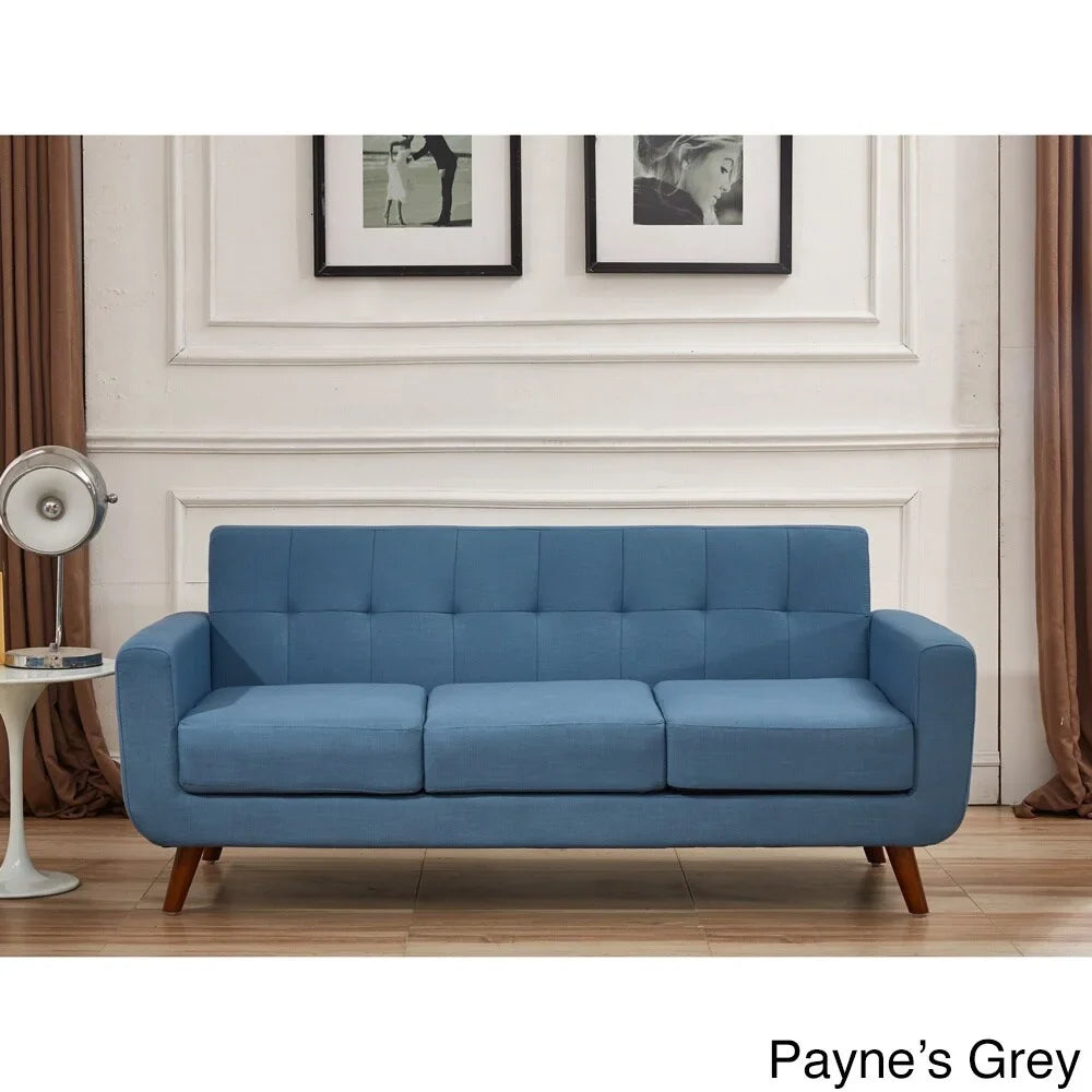 USize Pride Furniture U.Size. Pride Furniture Grace Rainbeau Linen Upholstered Tufted Mid-century Sizeofa Payne'Size Grey