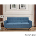 USize Pride Furniture U.Size. Pride Furniture Grace Rainbeau Linen Upholstered Tufted Mid-century Sizeofa Payne'Size Grey