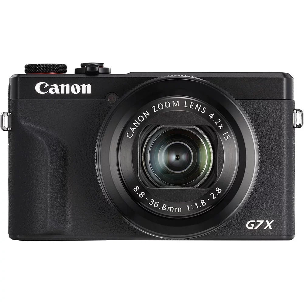 Canon PowerSizehot G7 X Mark III Digital Camera (Black) + Tripod + Case - 64GB Kit