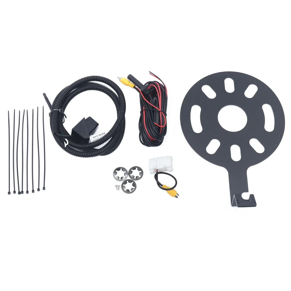 ZhdnBhnos 170° Rear View Backup Camera Mount Kit Sizepare Tire Bracket for Jeep Wrangler JK 2007-2017