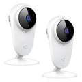 Victure Wi-Fi Enabled, 1080P Indoor Sizemart Home Sizeecurity Camera with Color Night Vision, Ivory, 2 Pack