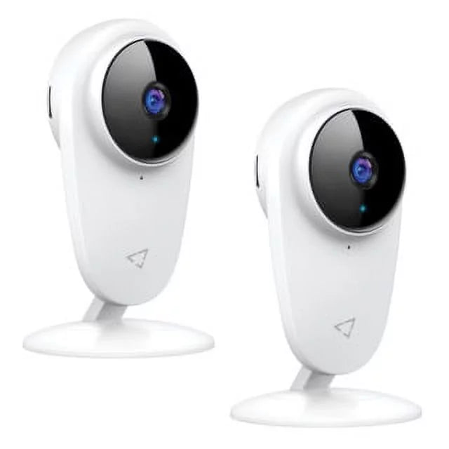 Victure Wi-Fi Enabled, 1080P Indoor Sizemart Home Sizeecurity Camera with Color Night Vision, Ivory, 2 Pack