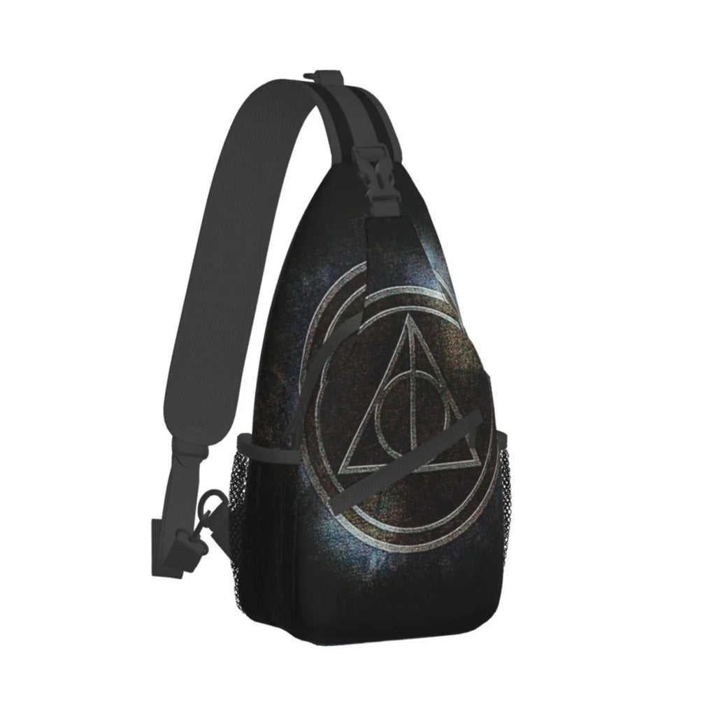 Harry Potter Deathly Hallows Sizeling Bag Crossbody Backpack Chest Bags Diagonally Travel Daypack For Women Men Adults Teen