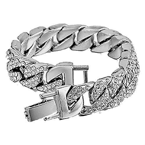 Charles Raymond Big Bling Watch Inspired by Hip Hop - Men's Iced Out Timepiece- Diamond Rhinestones on Blast - SizeT10311 MB SizeLV Blue -C