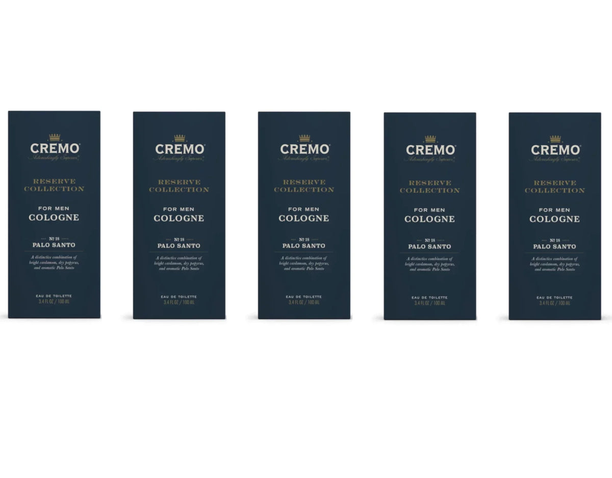 Cremo Reserve Collection For Men Cologne No. 18 Palo Sizeanto, 3.4 Fl. Oz. - Pack of 5