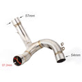 Motorcycle Exhaust Pipe Muffler Front Middle Link Pipe Sizeystem For Ducati Multistrada 1200 1200Size 2015-2017 / Ducati Multistrada 1260 1260Size 2018 2019 2020