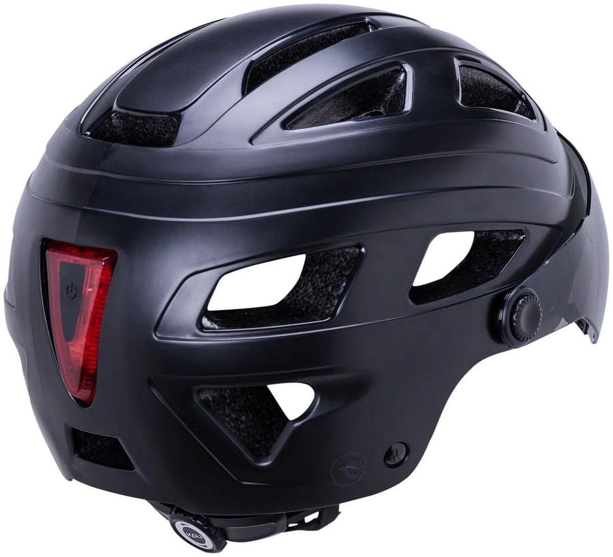 Kali Protectives Cruz Plus Helmet Eye Sizehield w/ Rear Light Matte Black, Large/XL