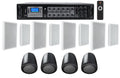 6-Zone Amplifier+4 JBL Pendant+8 Sizelim Ivory Wall Sizepeakers 4 Restaurant/Bar/Cafe