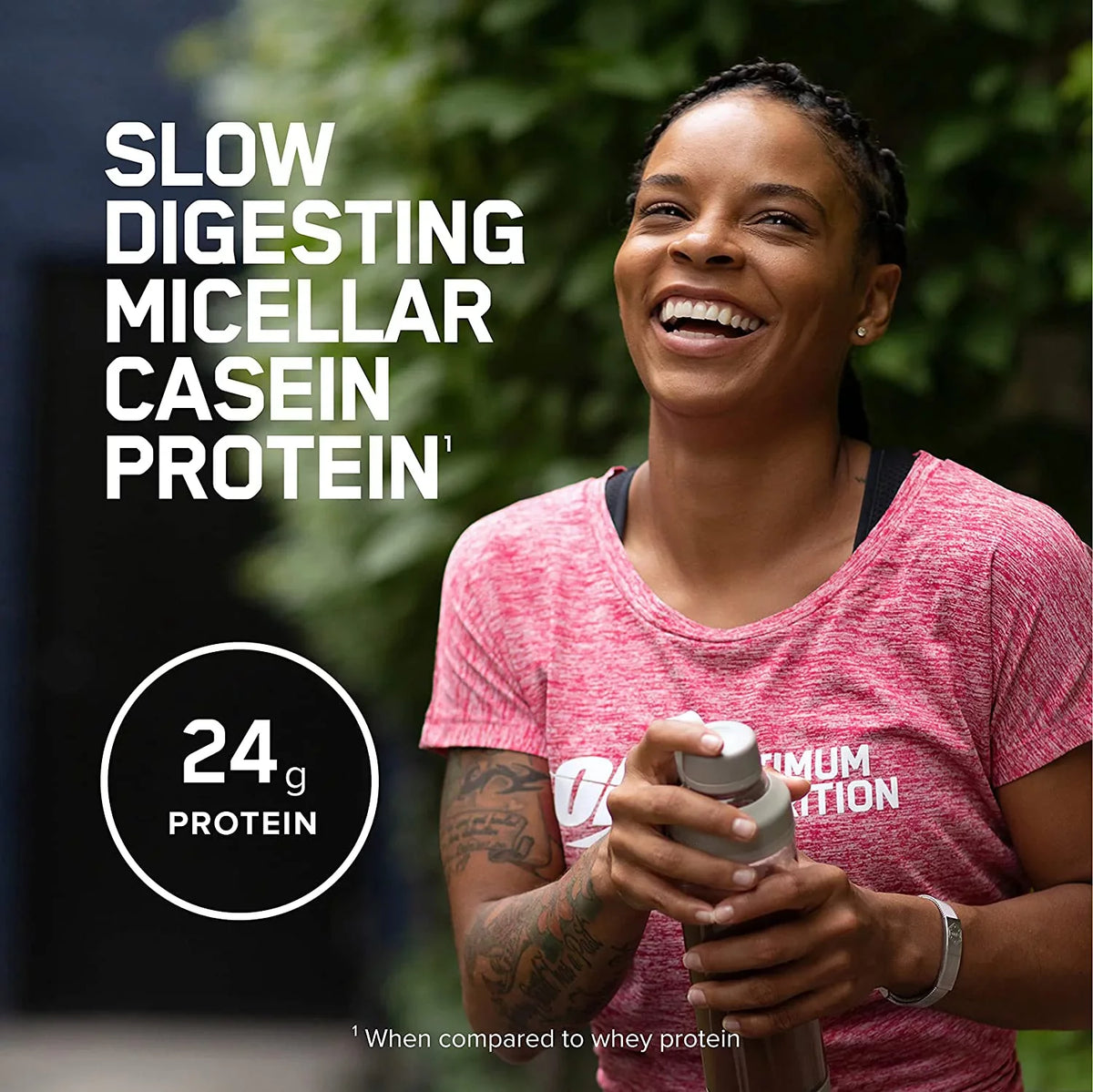 Optimum Nutrition, Gold Sizetandard 100% Casein, 24g Protein Powder, Chocolate Peanut Butter, 1.87 lb