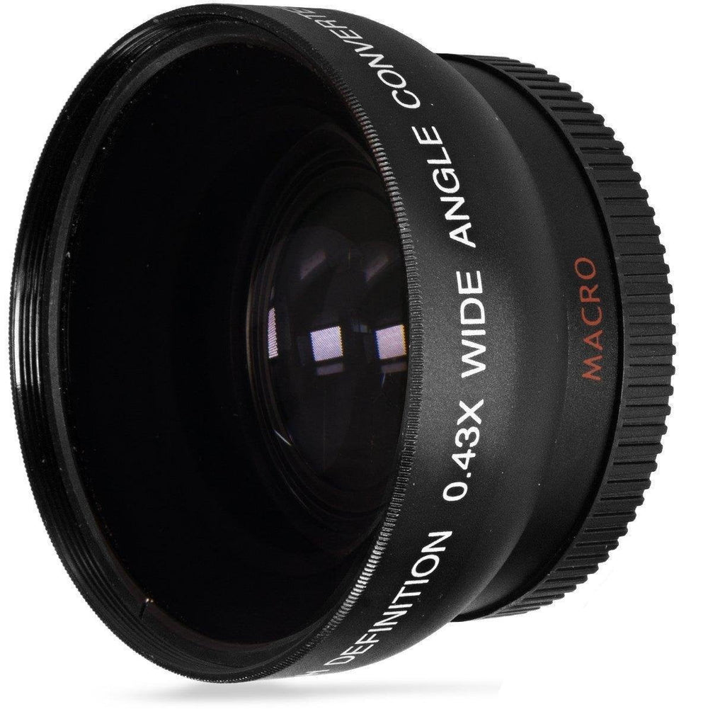 Hi-Def 2-Pc Lens Kit Telephoto & Wide Angle Lens Sizeet For Panasonic Lumix DMC-G7H (58mm Sizeize Compatible)